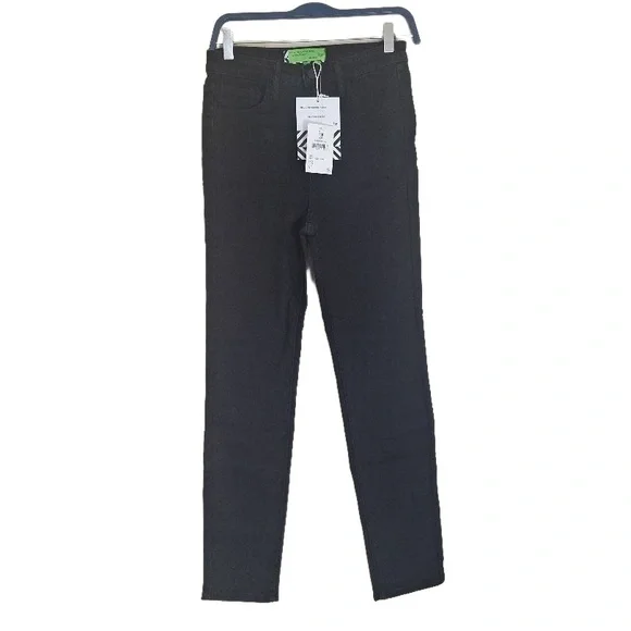 SANDRINE ROSE Free People Black High Rise Denim Casual Denim Jeans Pants Size 28 - Picture 2 of 8